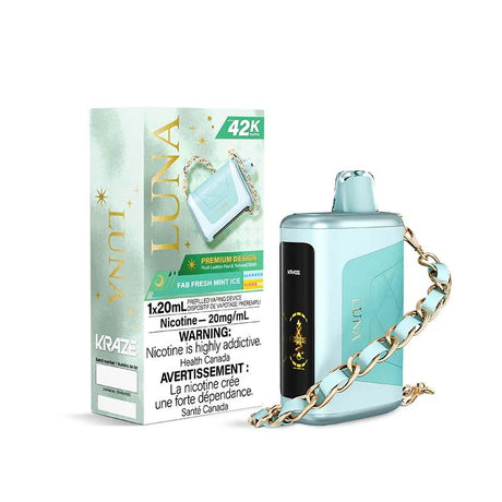 Shop Kraze Luna Disposable - Fab Fresh Mint Ice - at Vapeshop Mania