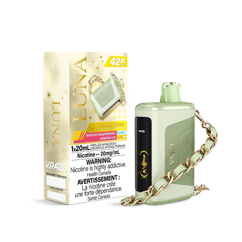 Shop Kraze Luna Disposable - Ravish Raspberry Lemon Ice - at Vapeshop Mania