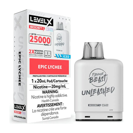 Level X Flavour Beast Boost 25K Pod 20ml - Epic Lychee - Vapeshop Mania