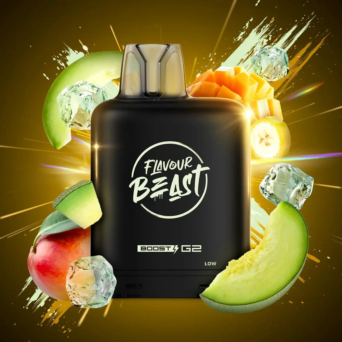 Level X Flavour Beast Boost 25K Pod 20ml - Hip Honeydew Mango (Iced) - Vapeshop Mania