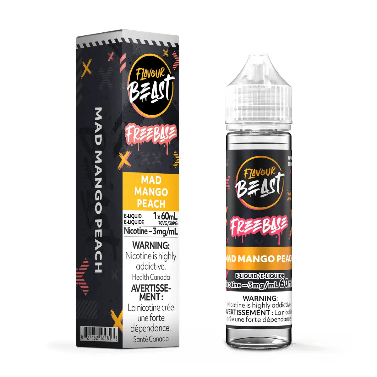 Mad Mango Peach by Flavour Beast - Freebase Vape Juice - Vapeshop Mania