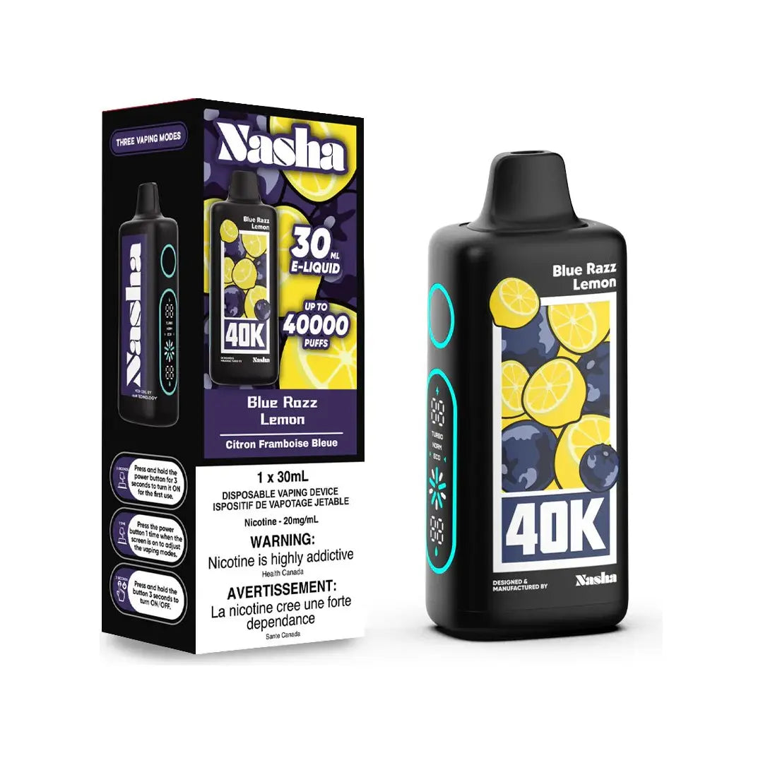 Shop Nasha 40K Disposable - Blue Razz Lemonade - at Vapeshop Mania
