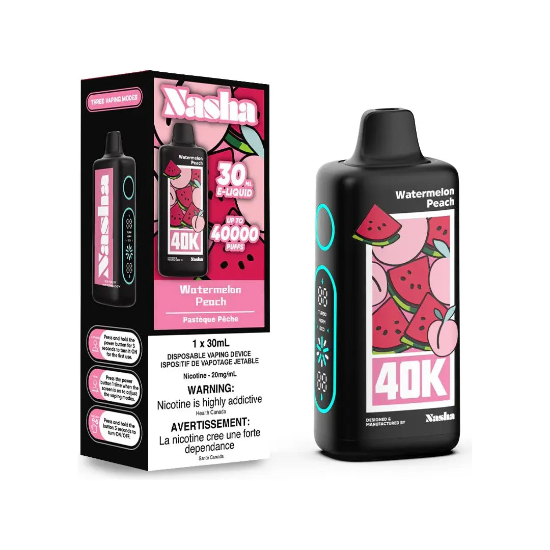 Shop Nasha 40K Disposable - Watermelon Peach - at Vapeshop Mania