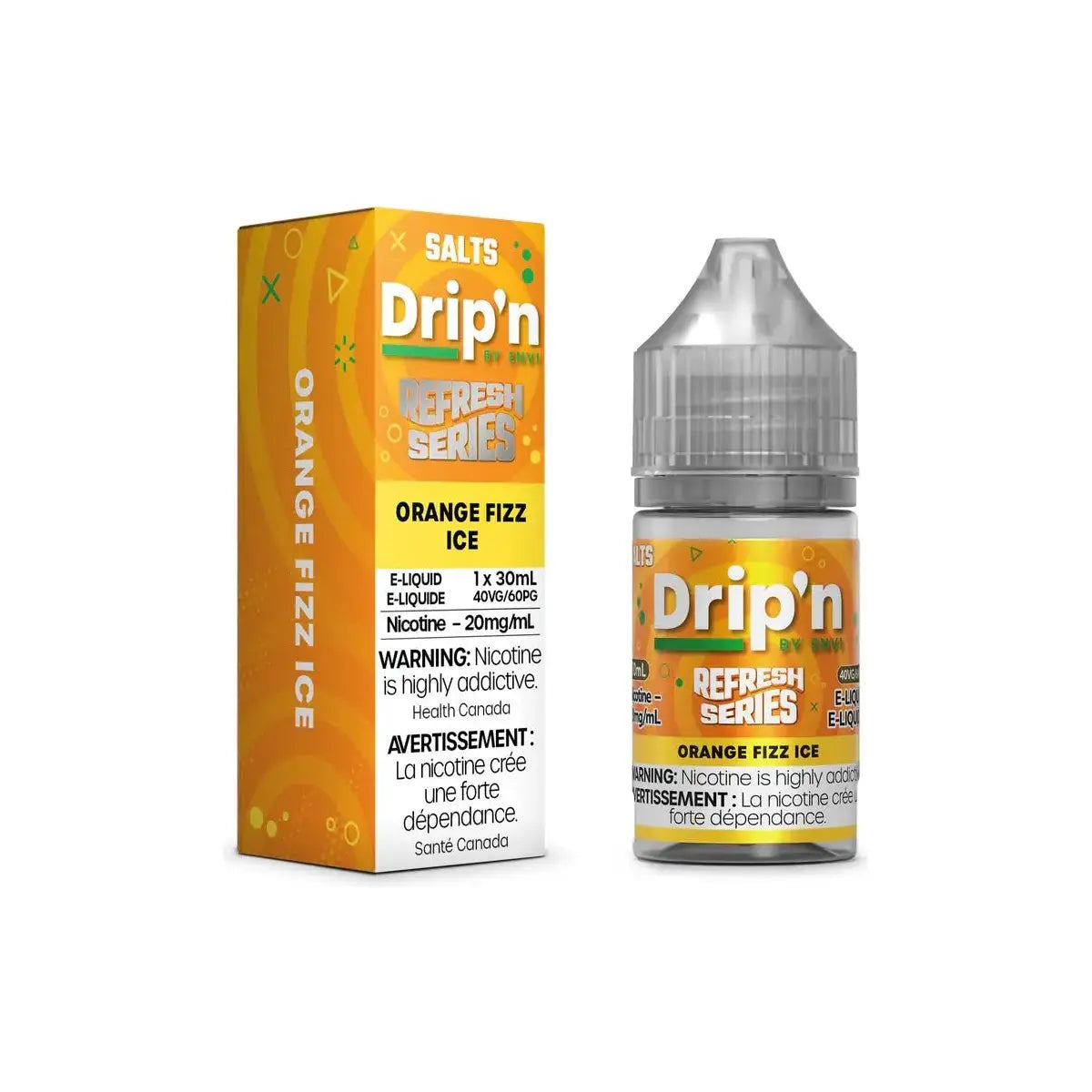 Shop Orange Fizz Ice by Drip'n Envi Refresh - Salt Nic Vape Juice - at Vapeshop Mania