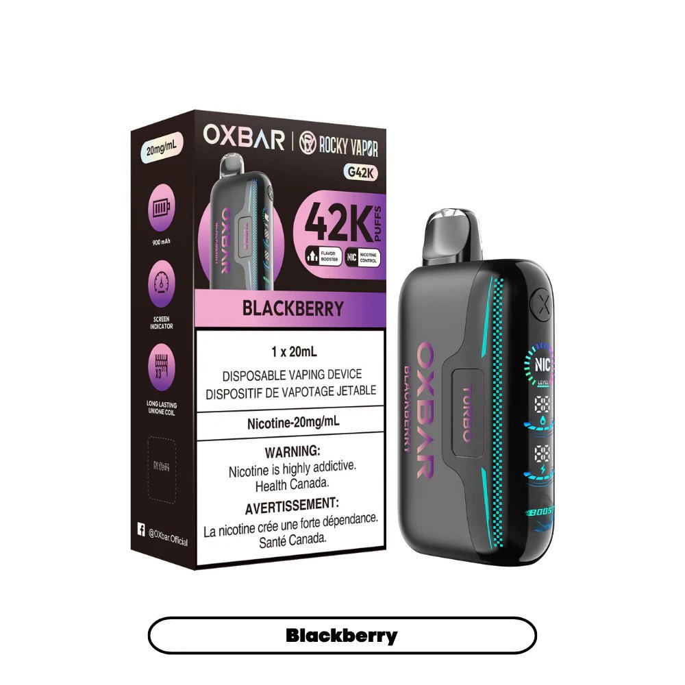 Shop OXBAR G42K Disposable - Blackberry - at Vapeshop Mania
