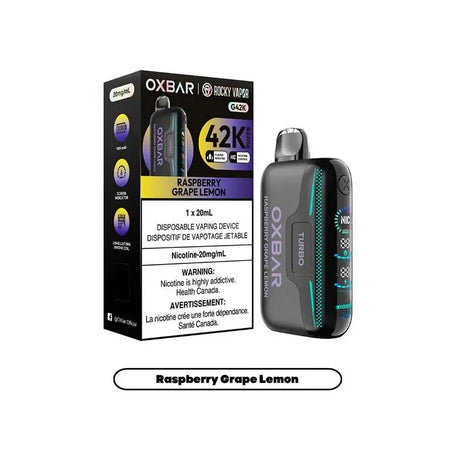 OXBAR G42K Disposable - Raspberry Grape Lemon - Vapeshop Mania