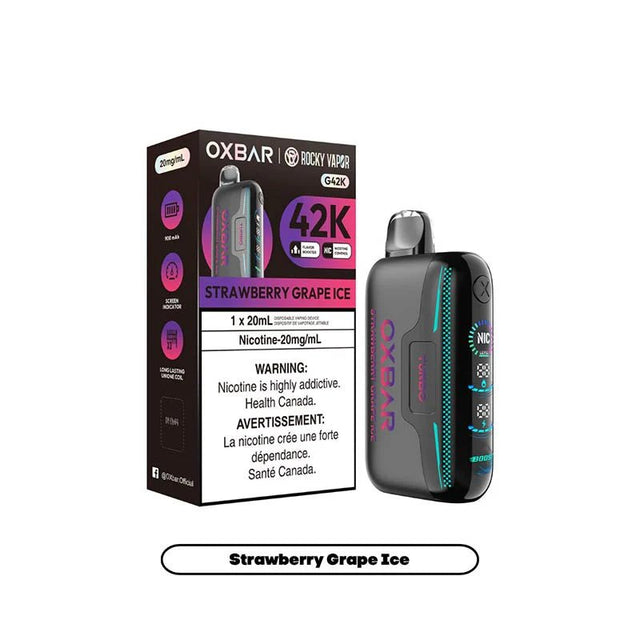 Shop OXBAR G42K Disposable - Strawberry Grape Ice - at Vapeshop Mania
