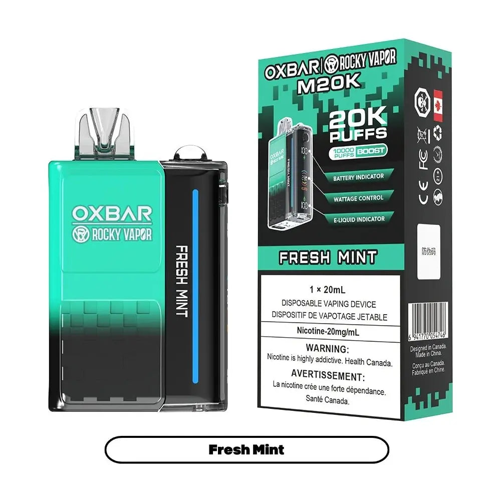 OXBAR M20K Disposable - Fresh Mint - Vapeshop Mania