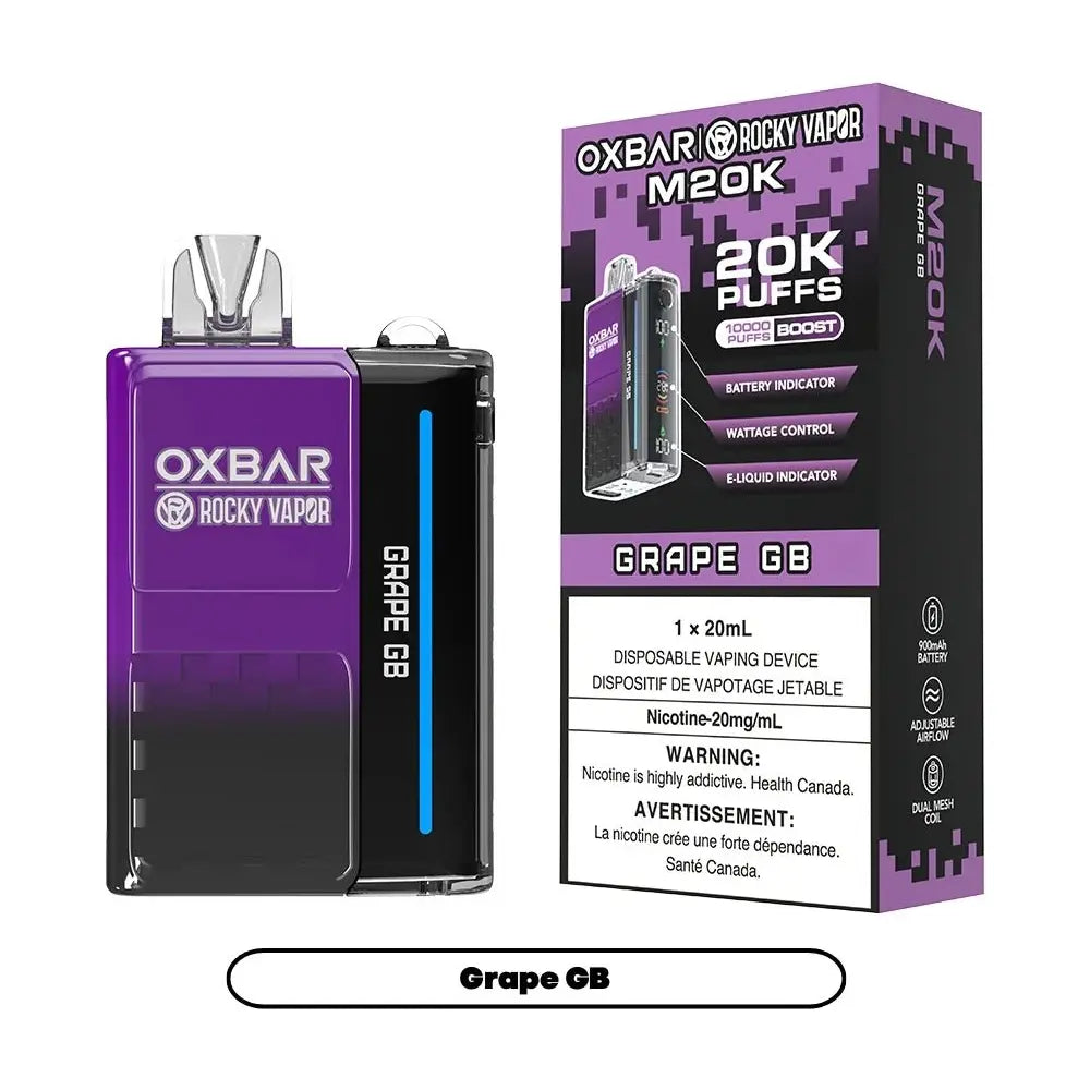 OXBAR M20K Disposable - Grape GB - Vapeshop Mania