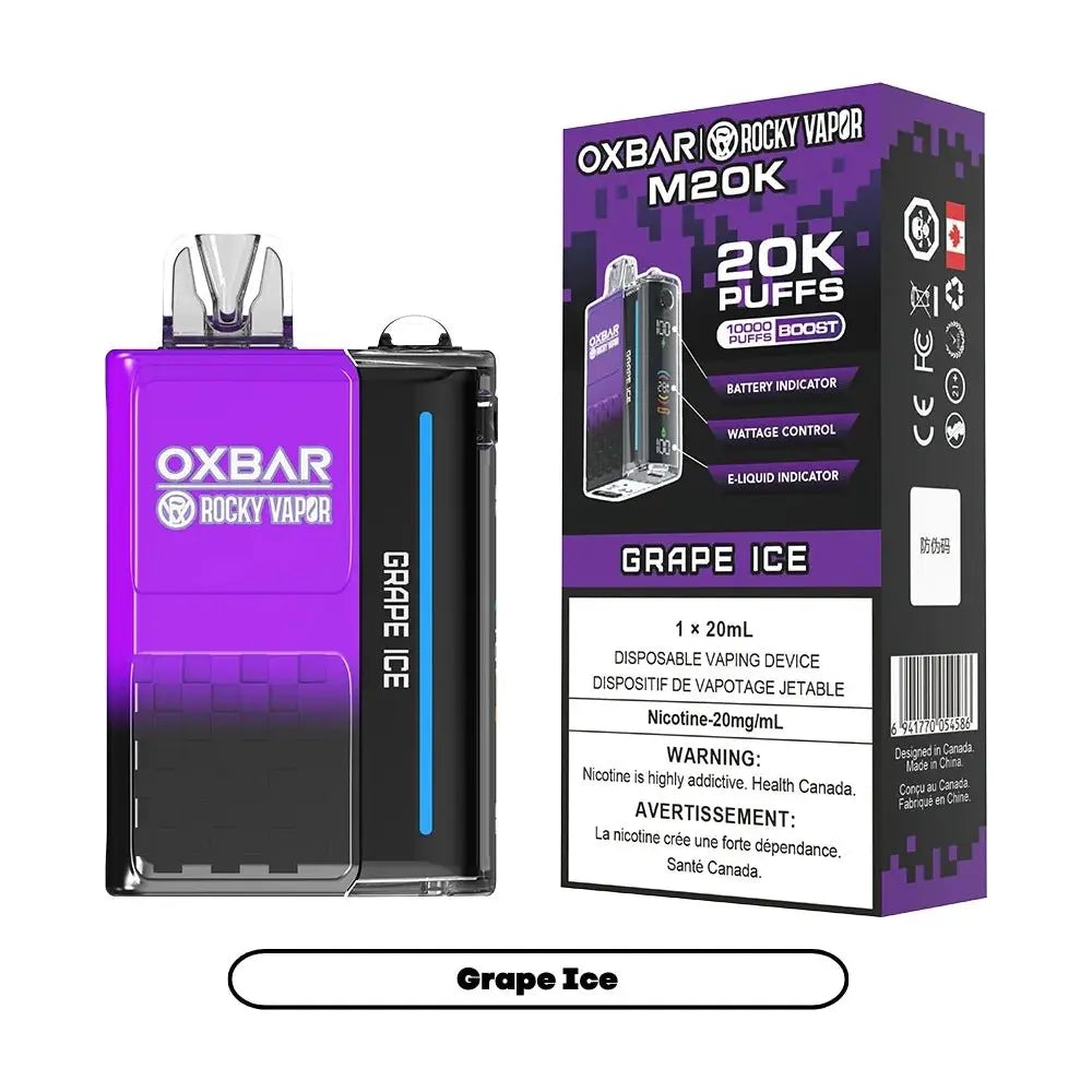 OXBAR M20K Disposable - Grape Ice - Vapeshop Mania
