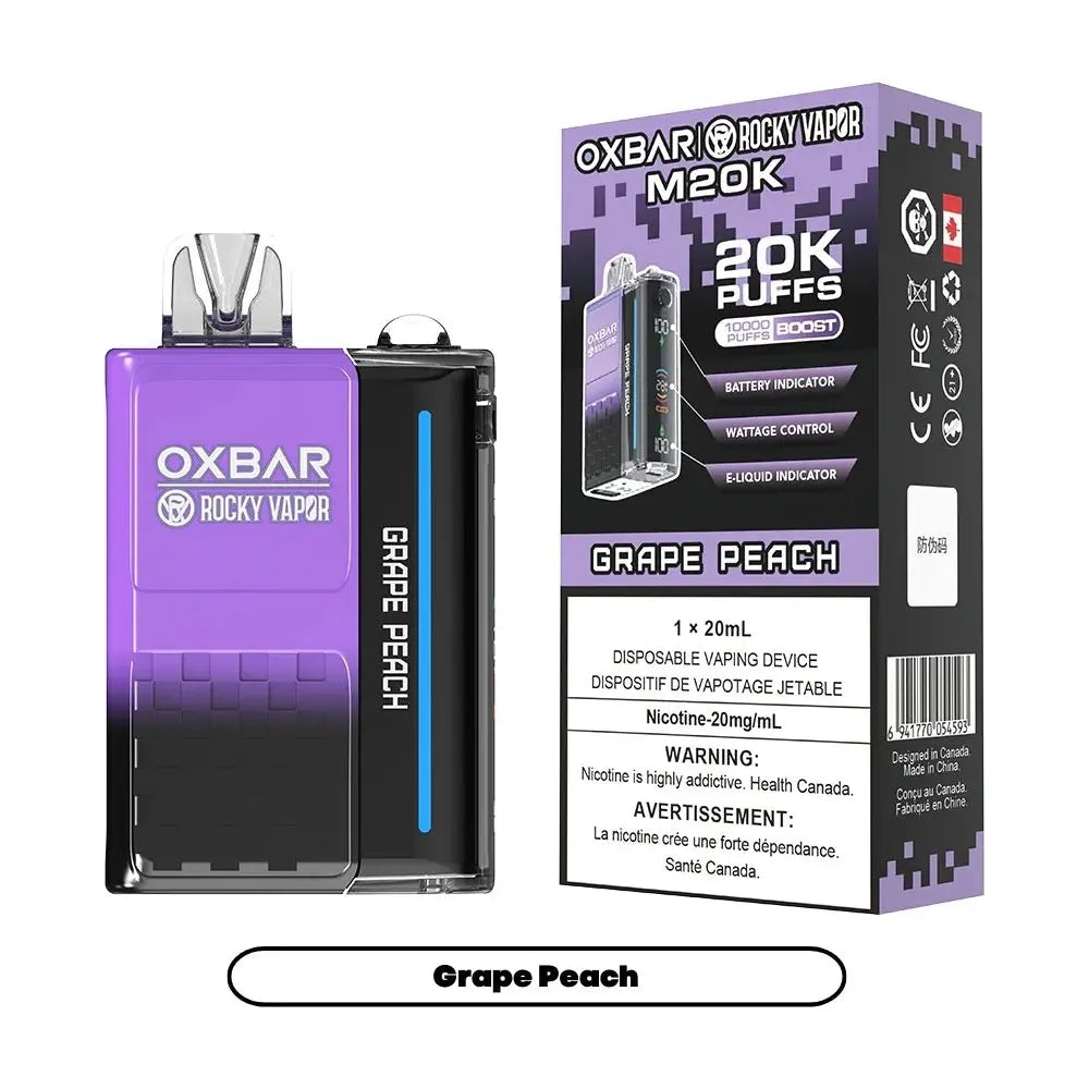 OXBAR M20K Disposable - Grape Peach - Vapeshop Mania