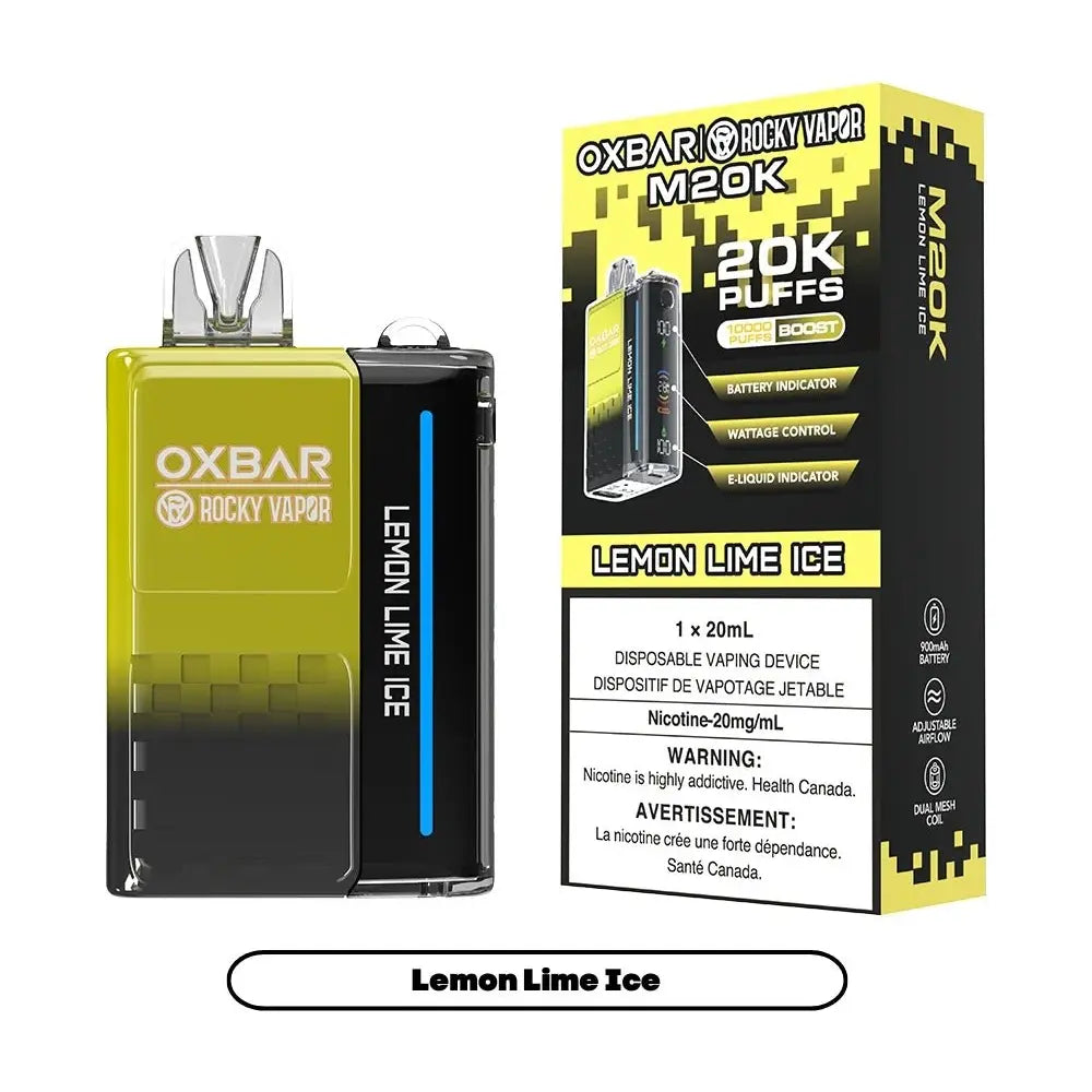 OXBAR M20K Disposable - Lemon Lime Ice - Vapeshop Mania