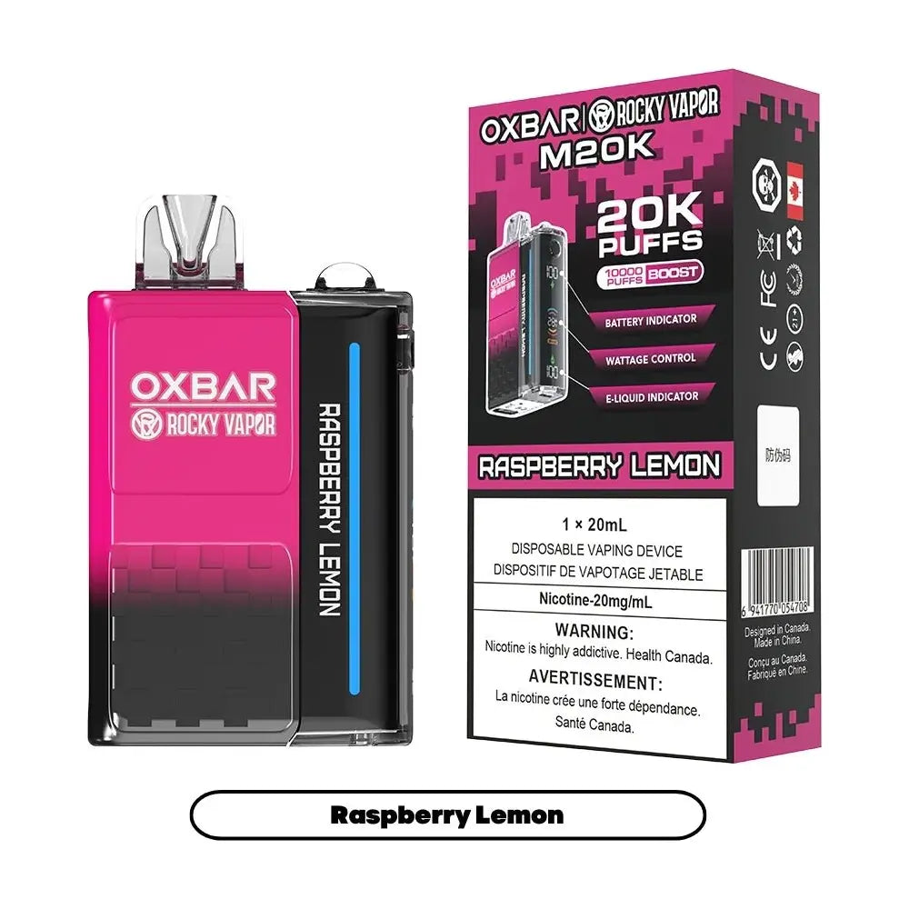OXBAR M20K Disposable - Raspberry Lemon - Vapeshop Mania