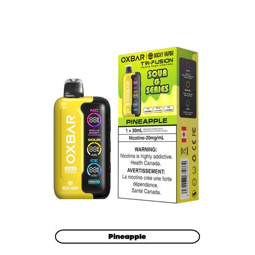 Shop OXBAR Tri Fusion SOUR 45K Disposable - Pineapple - at Vapeshop Mania
