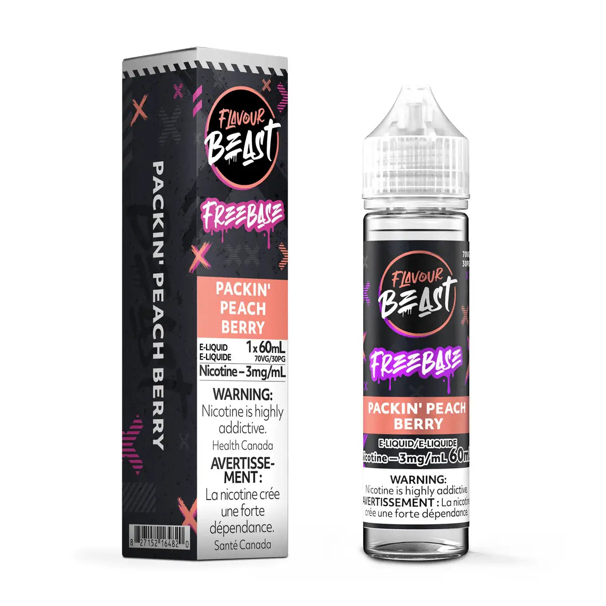 Packin' Peach Berry by Flavour Beast - Freebase Vape Juice - Vapeshop Mania