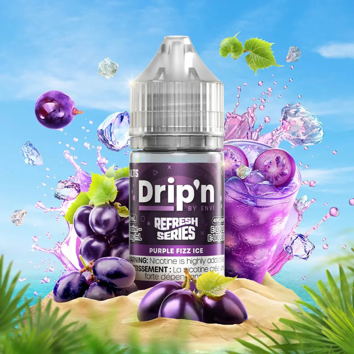 Shop Purple Fizz Ice by Drip'n Envi Refresh - Salt Nic Vape Juice - at Vapeshop Mania