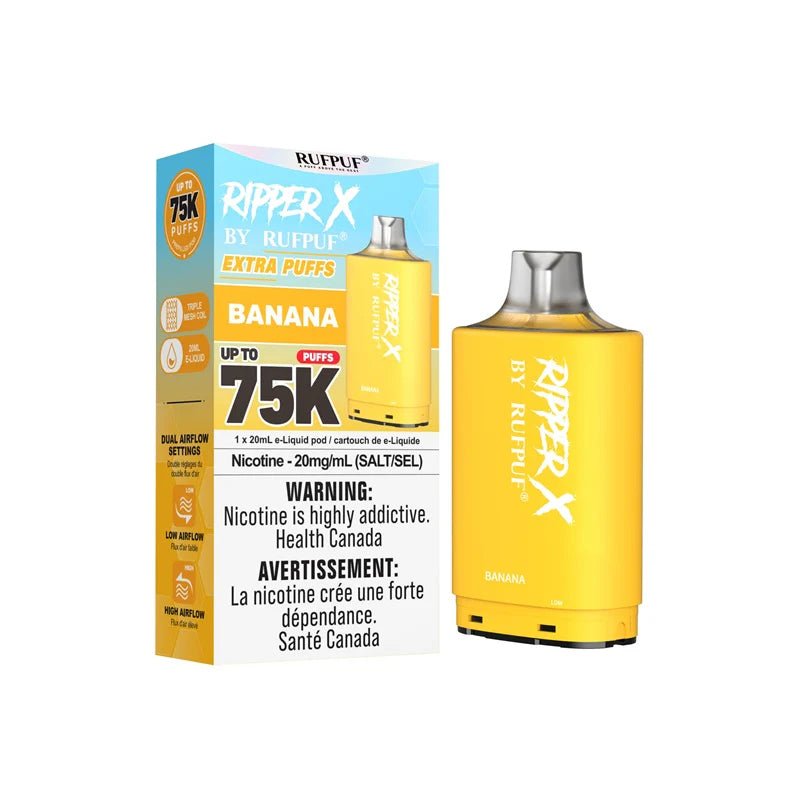 Shop Ripper X Pod by Rufpuf 75K - Banana - at Vapeshop Mania