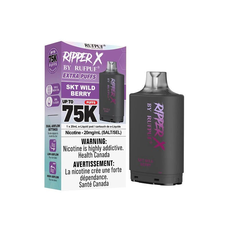 Shop Ripper X Pod by Rufpuf 75K - SKT Wild Berry - at Vapeshop Mania
