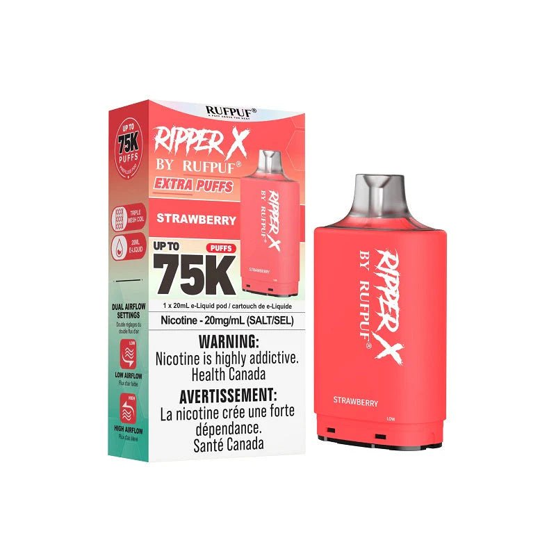 Shop Ripper X Pod by Rufpuf 75K - Strawberry - at Vapeshop Mania
