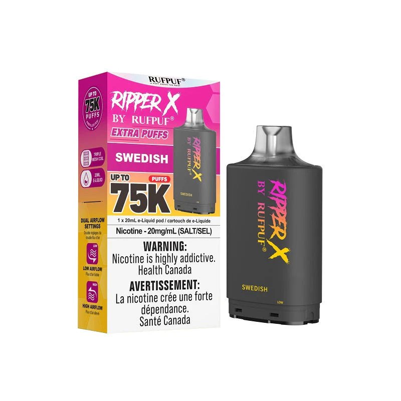 Shop Ripper X Pod by Rufpuf 75K - Swedish - at Vapeshop Mania