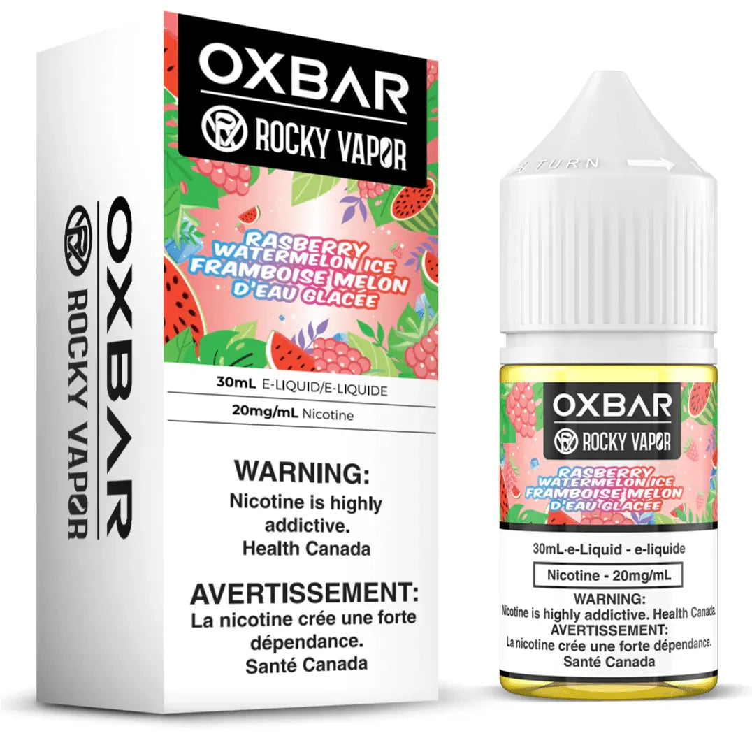 ROCKY VAPOR OXBAR E-LIQUIDS - Rasberry Watermelon Ice - Vapeshop Mania