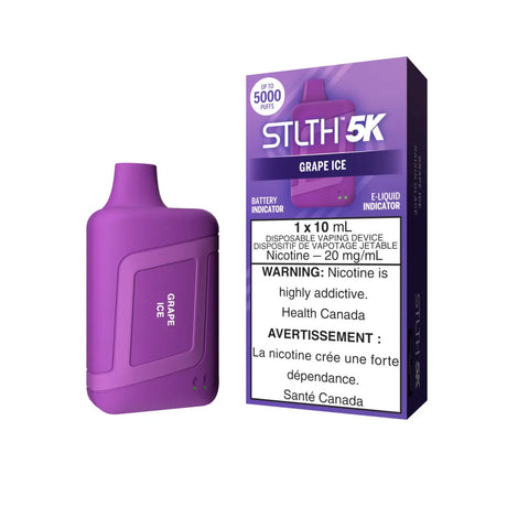 STLTH 5K Disposable - Grape Ice - Vapeshop Mania