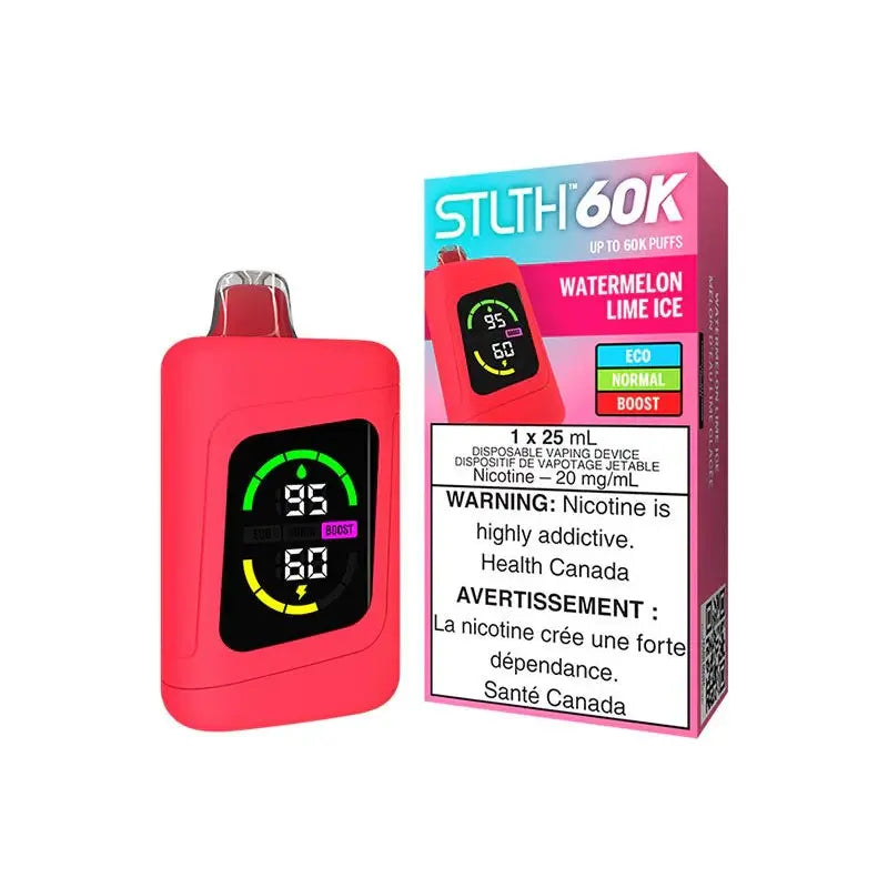 STLTH 60K Disposable - Watermelon Lime Ice - Vapeshop Mania