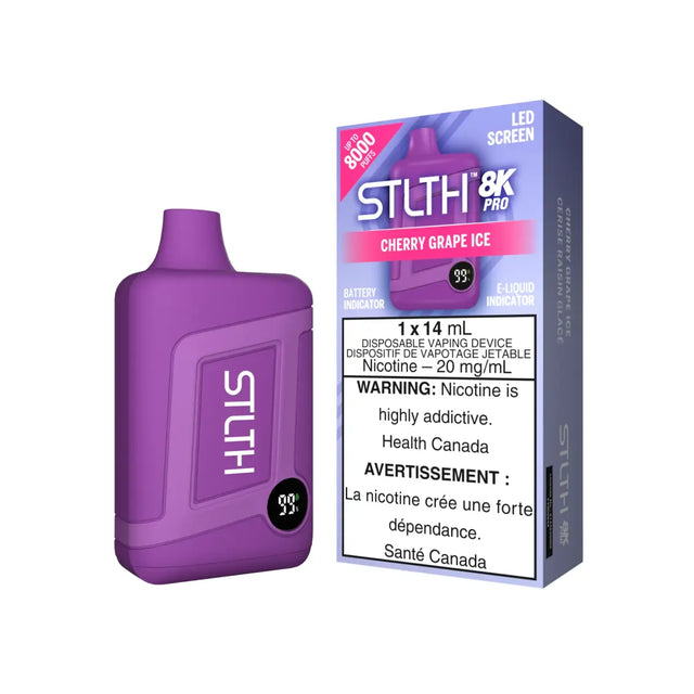 STLTH 8K Pro Disposable - Cherry Grape Ice - Vapeshop Mania