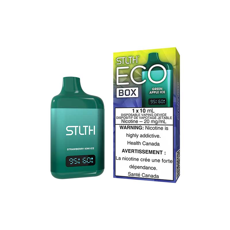 Shop STLTH ECO BOX Disposable - Green Apple Ice - at Vapeshop Mania