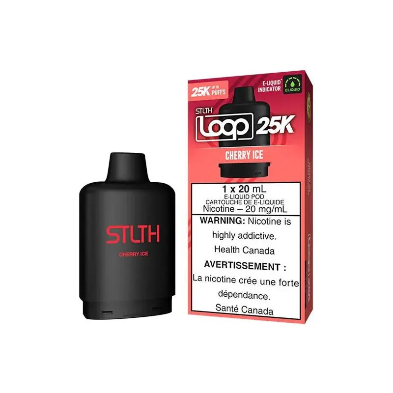 STLTH LOOP 25K Pod Pack - Cherry Ice - Vapeshop Mania
