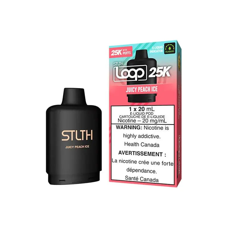 STLTH LOOP 25K Pod Pack - Juicy Peach Ice - Vapeshop Mania