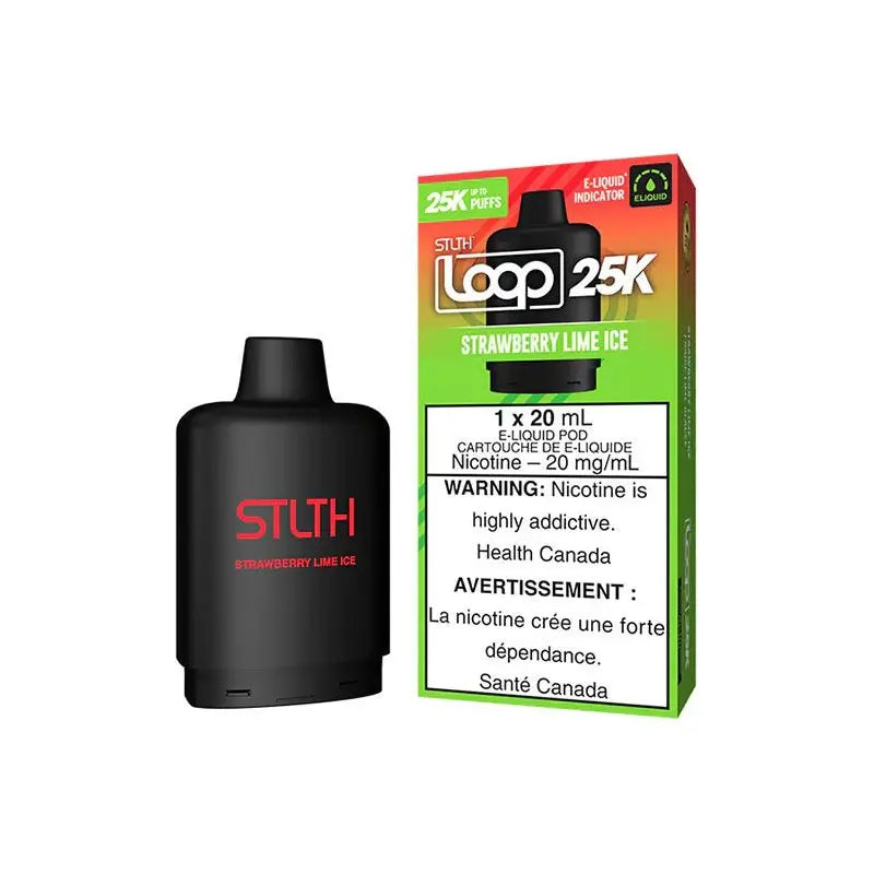 STLTH LOOP 25K Pod Pack - Strawberry Lime Ice - Vapeshop Mania