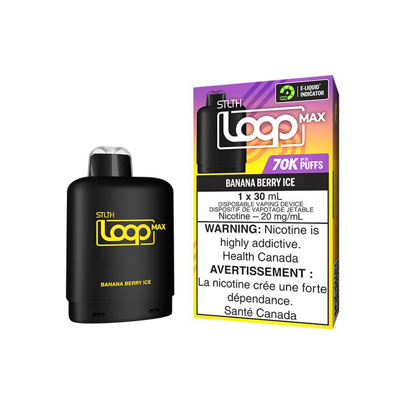 STLTH LOOP MAX 70K Pod Pack - Banana Berry Ice - Vapeshop Mania