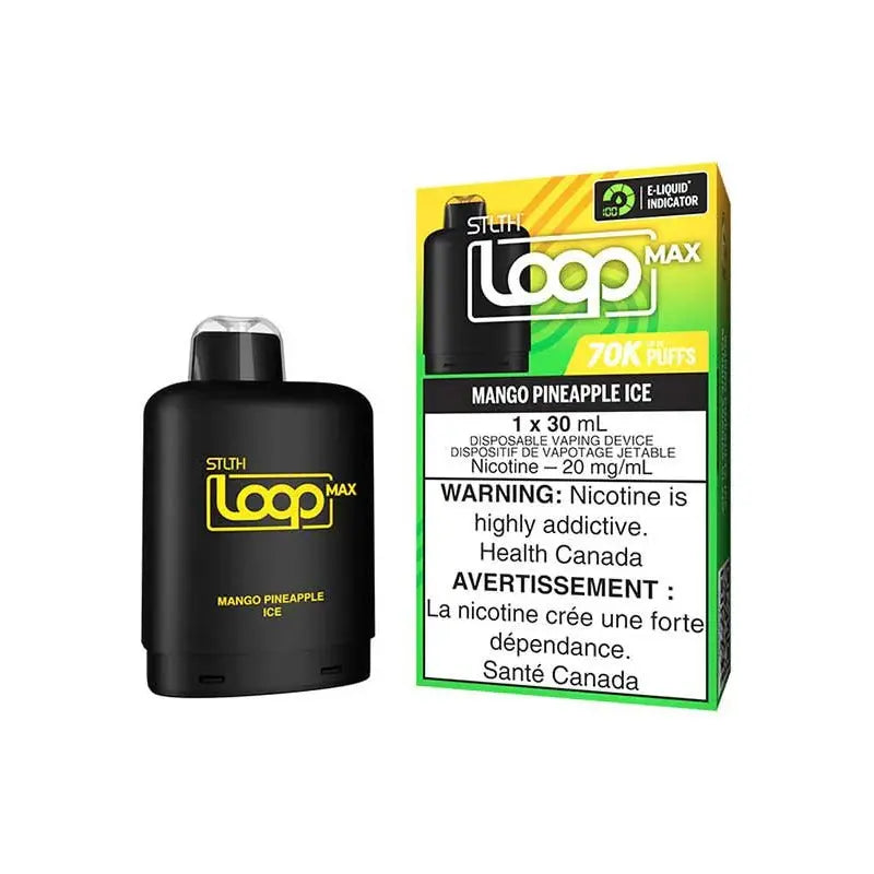 STLTH LOOP MAX 70K Pod Pack - Mango Pineapple Ice - Vapeshop Mania