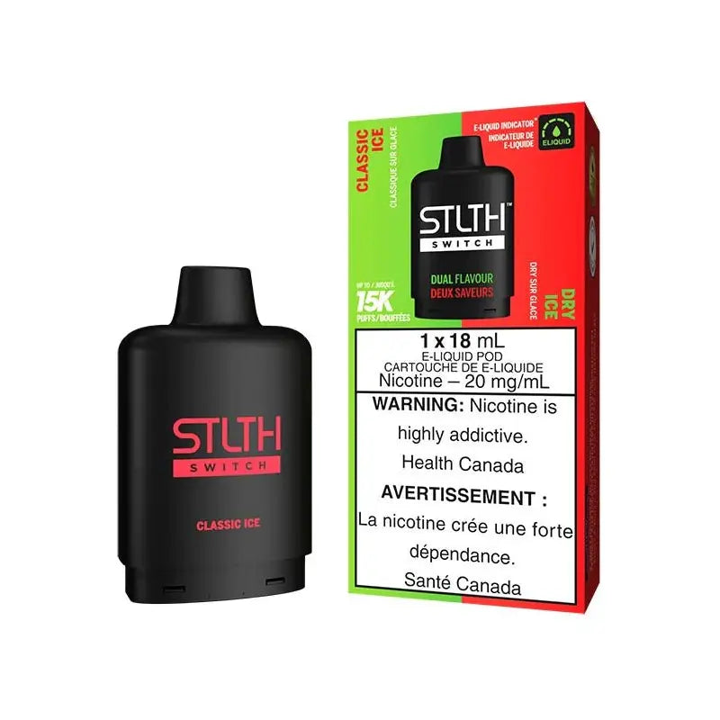 STLTH Switch 15K Pod Pack - Classic Ice & Dry Ice - Vapeshop Mania