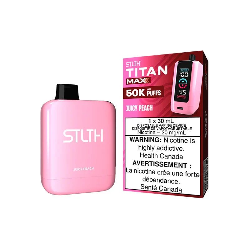Shop STLTH Titan MAX 50K Disposable - Juicy Peach - at Vapeshop Mania