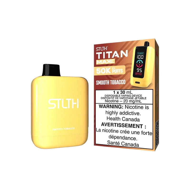 Shop STLTH Titan MAX 50K Disposable - Smooth Tobacco - at Vapeshop Mania