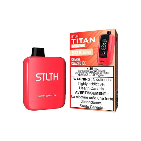STLTH Titan MAX 50K Disposable - Cherry Classic Ice - Vapeshop Mania