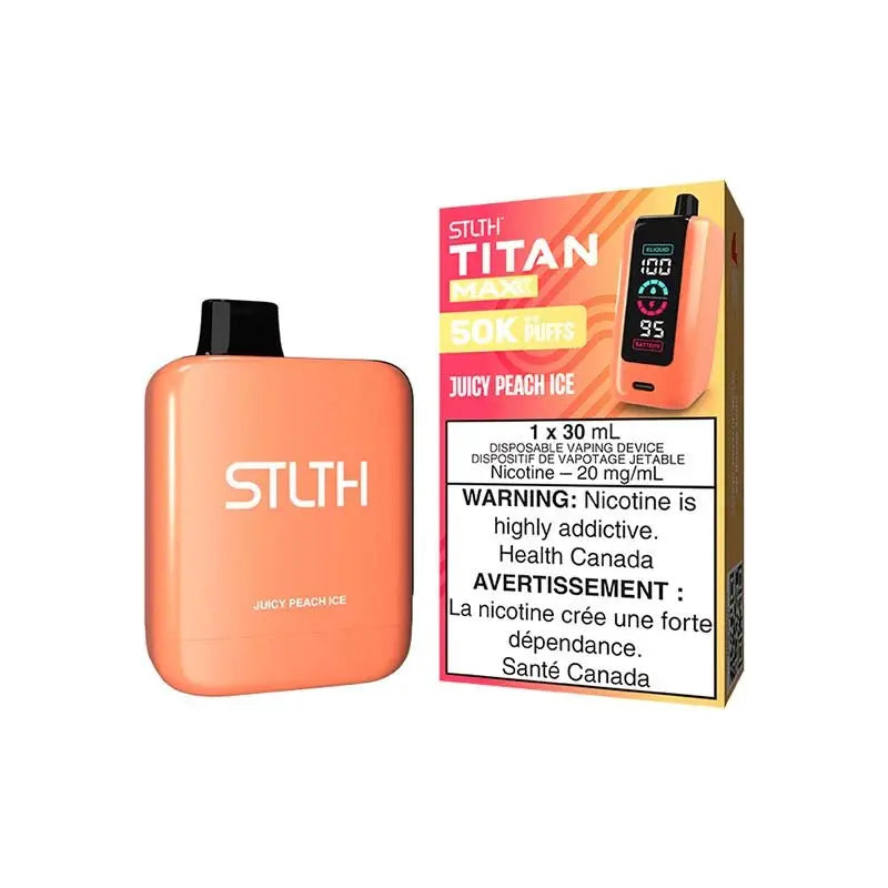 STLTH Titan MAX 50K Disposable - Juicy Peach Ice - Vapeshop Mania