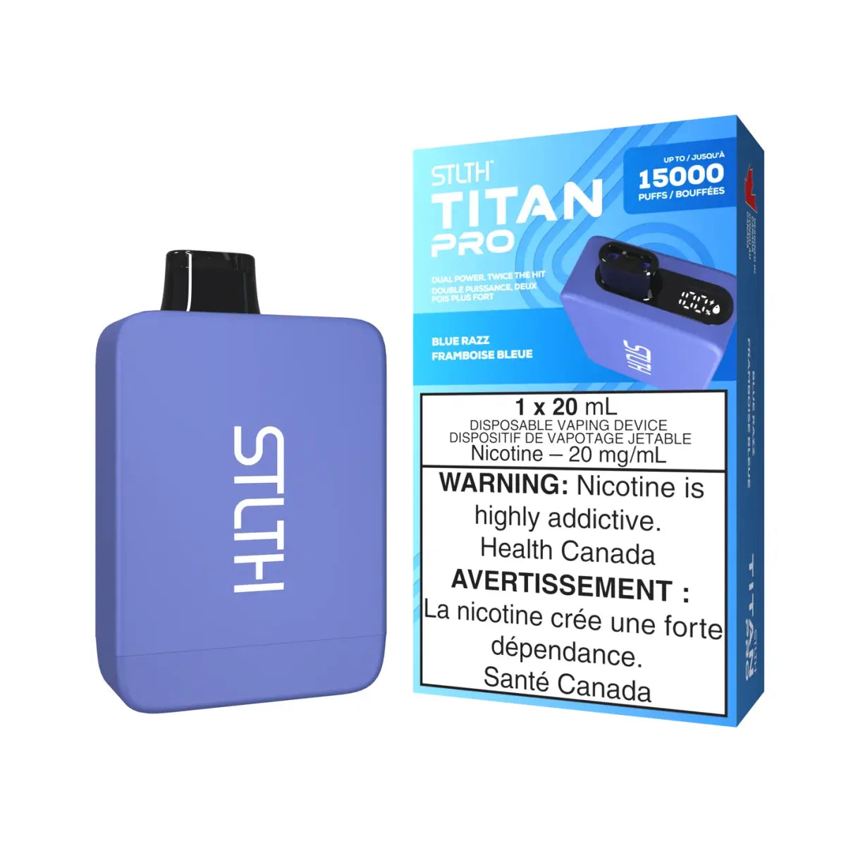 STLTH Titan Pro 15K Disposable - Blue Razz - Vapeshop Mania