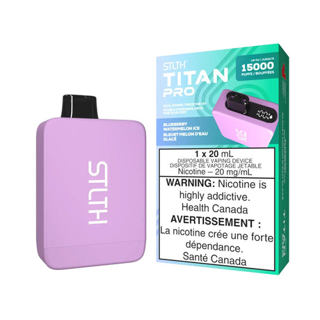 STLTH Titan Pro 15K Disposable - Blueberry Watermelon Ice - Vapeshop Mania