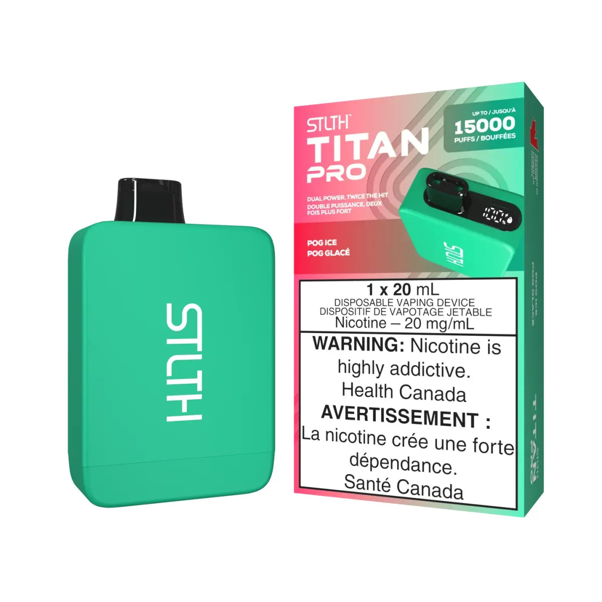 STLTH Titan Pro 15K Disposable - POG Ice - Vapeshop Mania