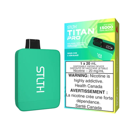 STLTH Titan Pro 15K Disposable - Sour-C Ice - Vapeshop Mania