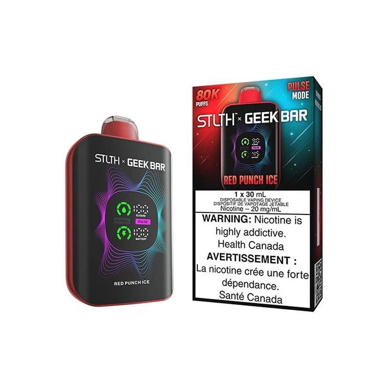 Shop STLTH x Geek Bar 80K Disposable - Red Punch Ice - at Vapeshop Mania