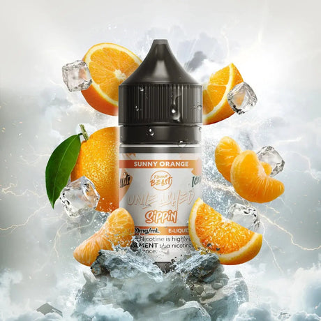 Sunny Orange by Flavour Beast Unleashed Sippin - Salt Nic Vape Juice - Vapeshop Mania