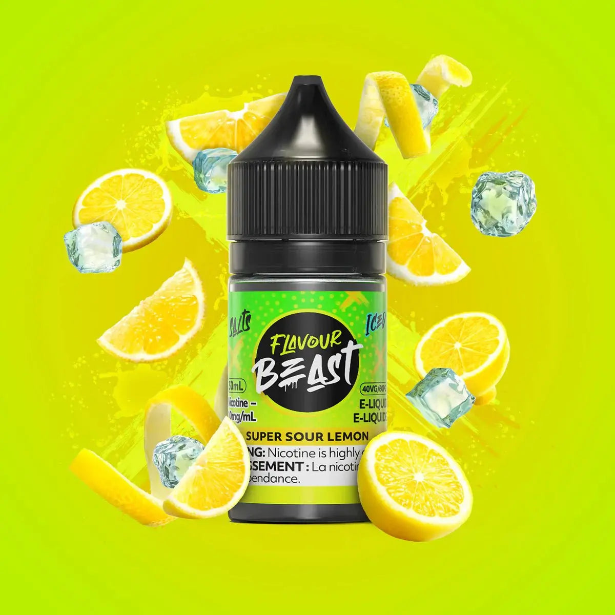 Super Sour Lemon by Flavour Beast - Salt Nic Vape Juice - Vapeshop Mania