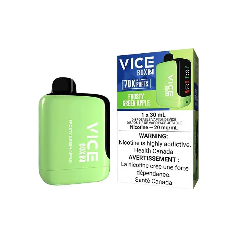 VICE BOX 2 70K Disposable - Frost Green Apple - Vapeshop Mania
