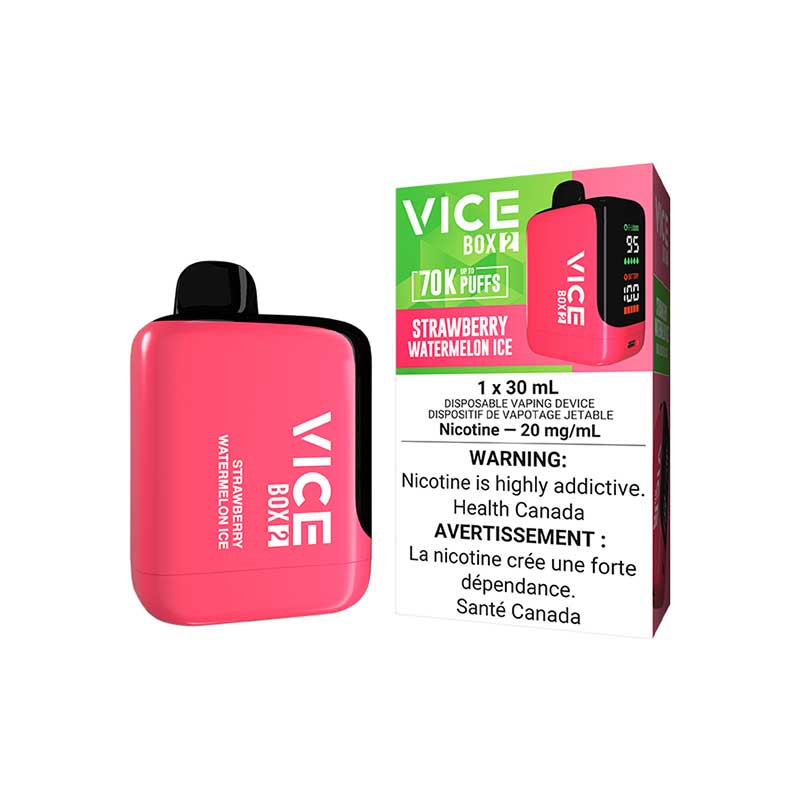 VICE BOX 2 70K Disposable - Strawberry Watermelon Ice - Vapeshop Mania