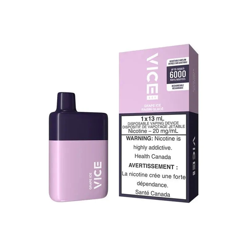 VICE BOX 6000 Disposable - Grape Ice - Vapeshop Mania
