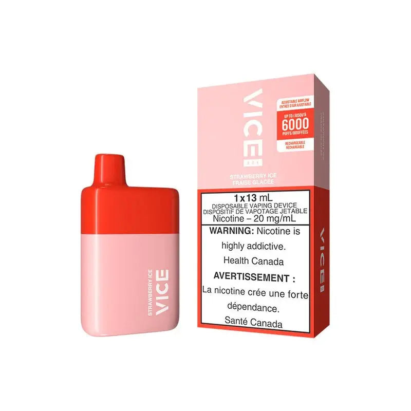 VICE BOX 6000 Disposable - Strawberry Ice - Vapeshop Mania